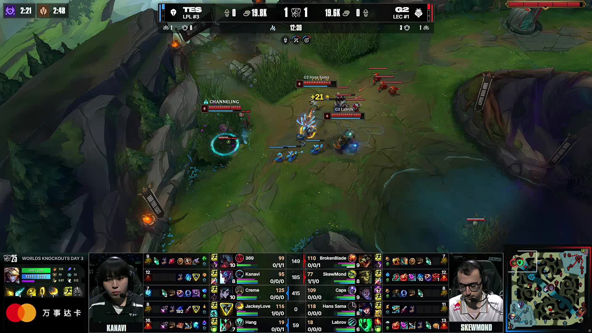 Hope 认为Corki是T1／T1.5英雄：他的属性很高，伤害也很高